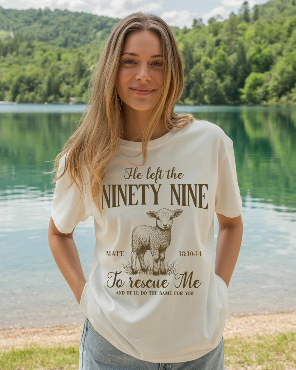 He Left The 99 To Rescue Me Unisex T-shirt – For The Faith