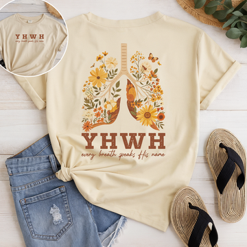 YHWH Every Breath Speaks His Name Christian Unisex T-shirt