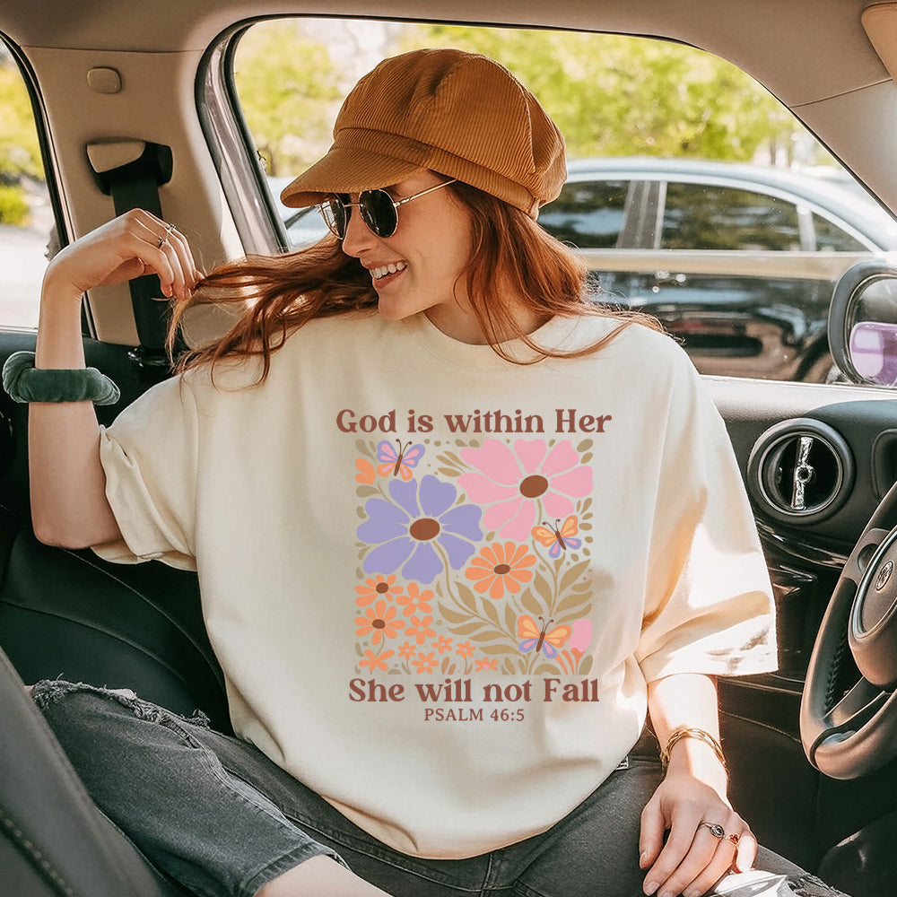 God Is Within Her She Will Not Fall Christian Unisex T-shirt