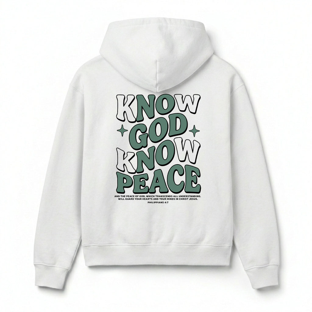 Know God Know Peace Christian Unisex Hoodie