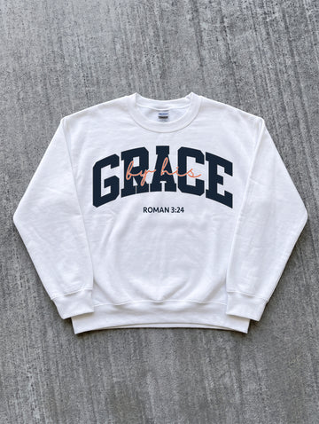 By His Grace Christian Unisex Sweatshirt
