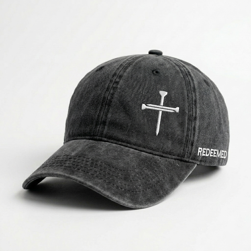 Nail Cross Christian Washed Classic Cap
