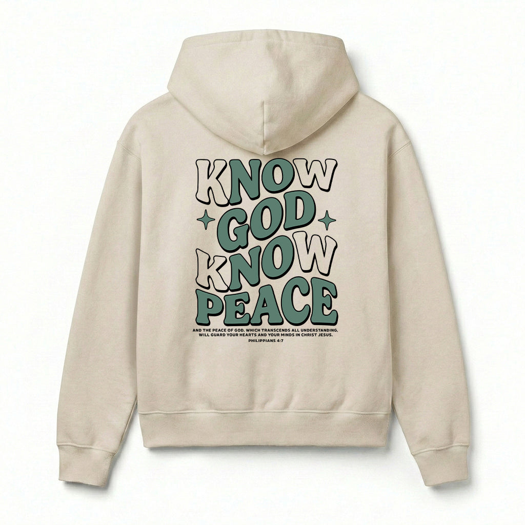 Know God Know Peace Christian Unisex Hoodie