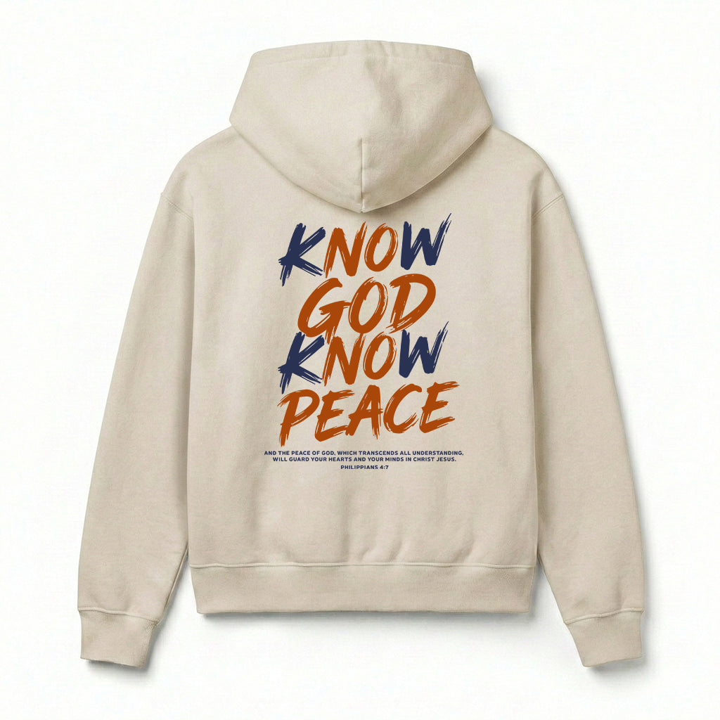 Know God Know Peace S2 Christian Unisex Hoodie