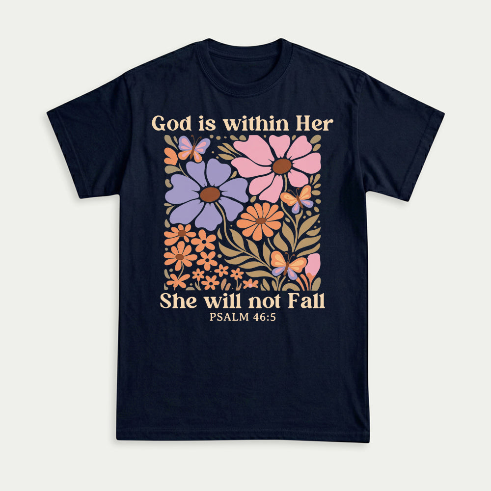 God Is Within Her She Will Not Fall Christian Unisex T-shirt