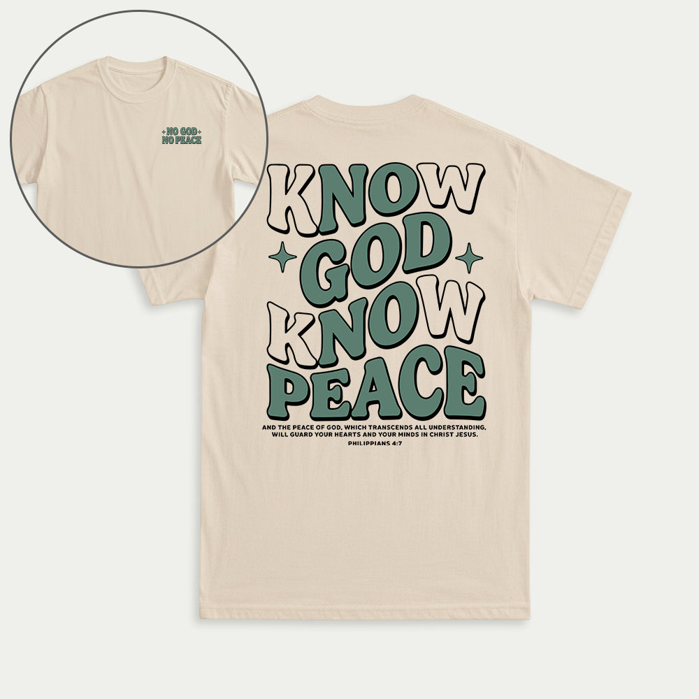 Know God Know Peace Christian Unisex T-shirt