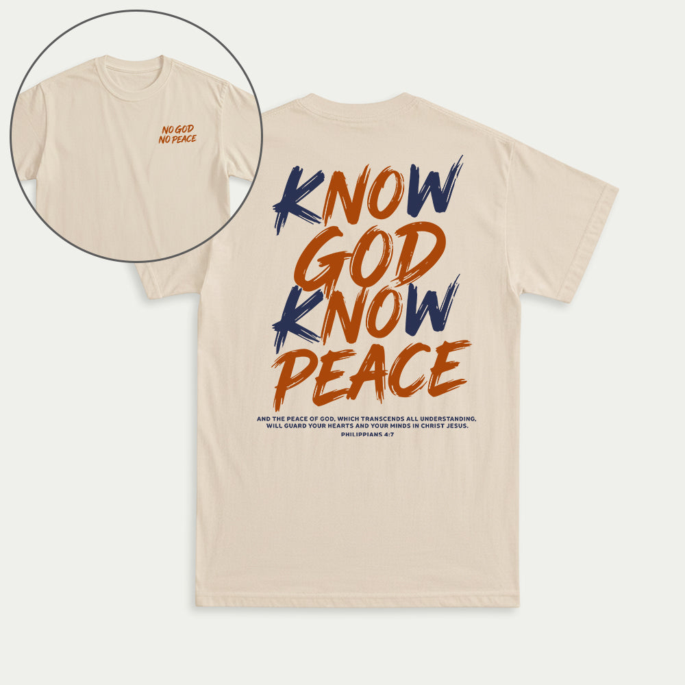 Know God Know Peace S2 Christian Unisex T-shirt