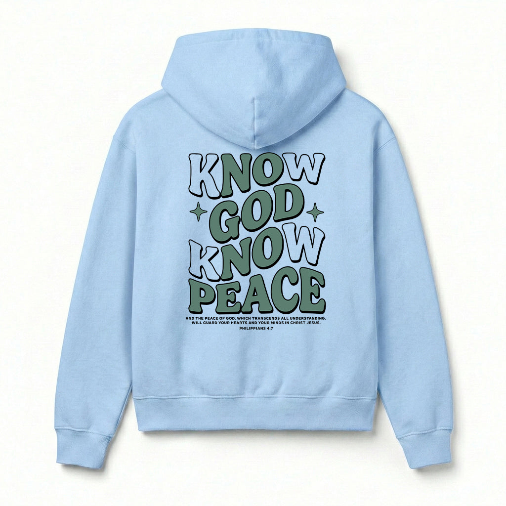 Know God Know Peace Christian Unisex Hoodie