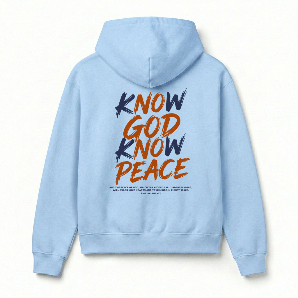 Know God Know Peace S2 Christian Unisex Hoodie