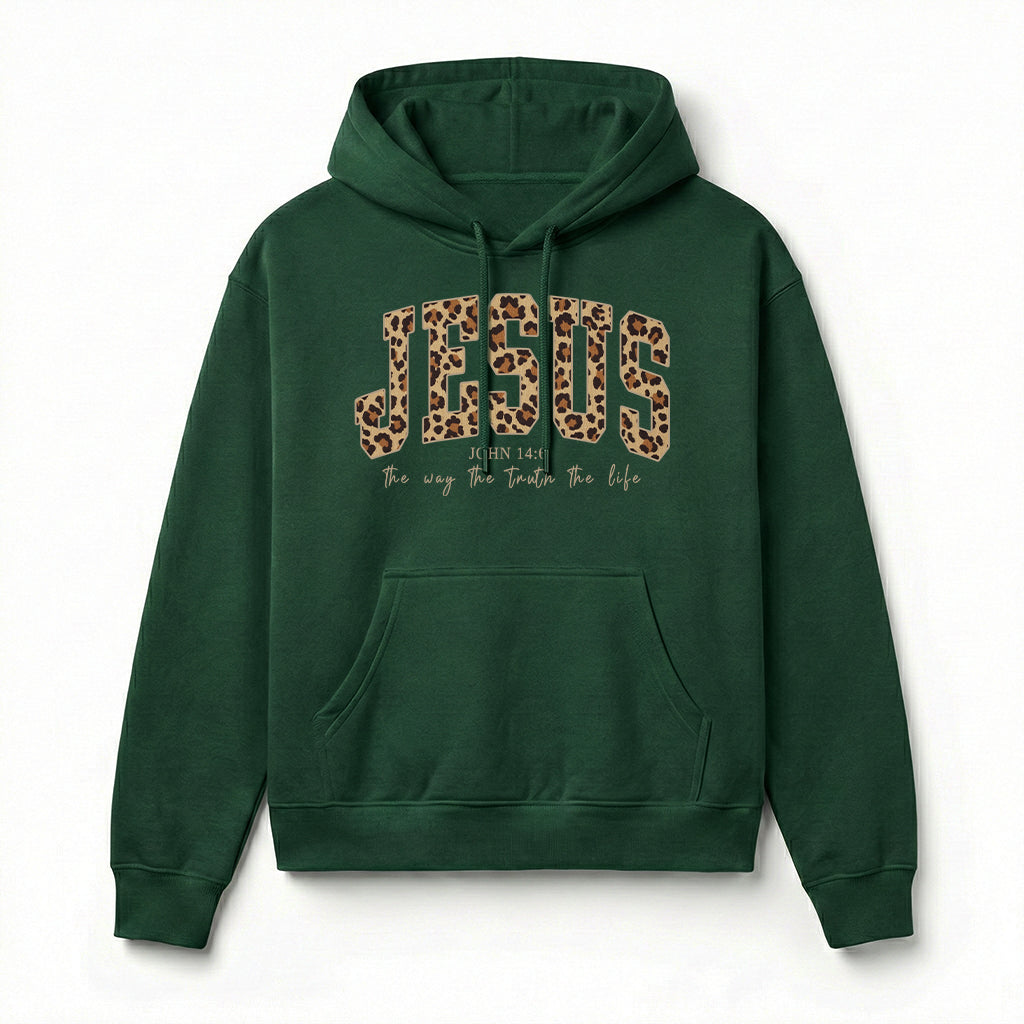 Jesus The Way The Truth The Life Christian Unisex Hoodie