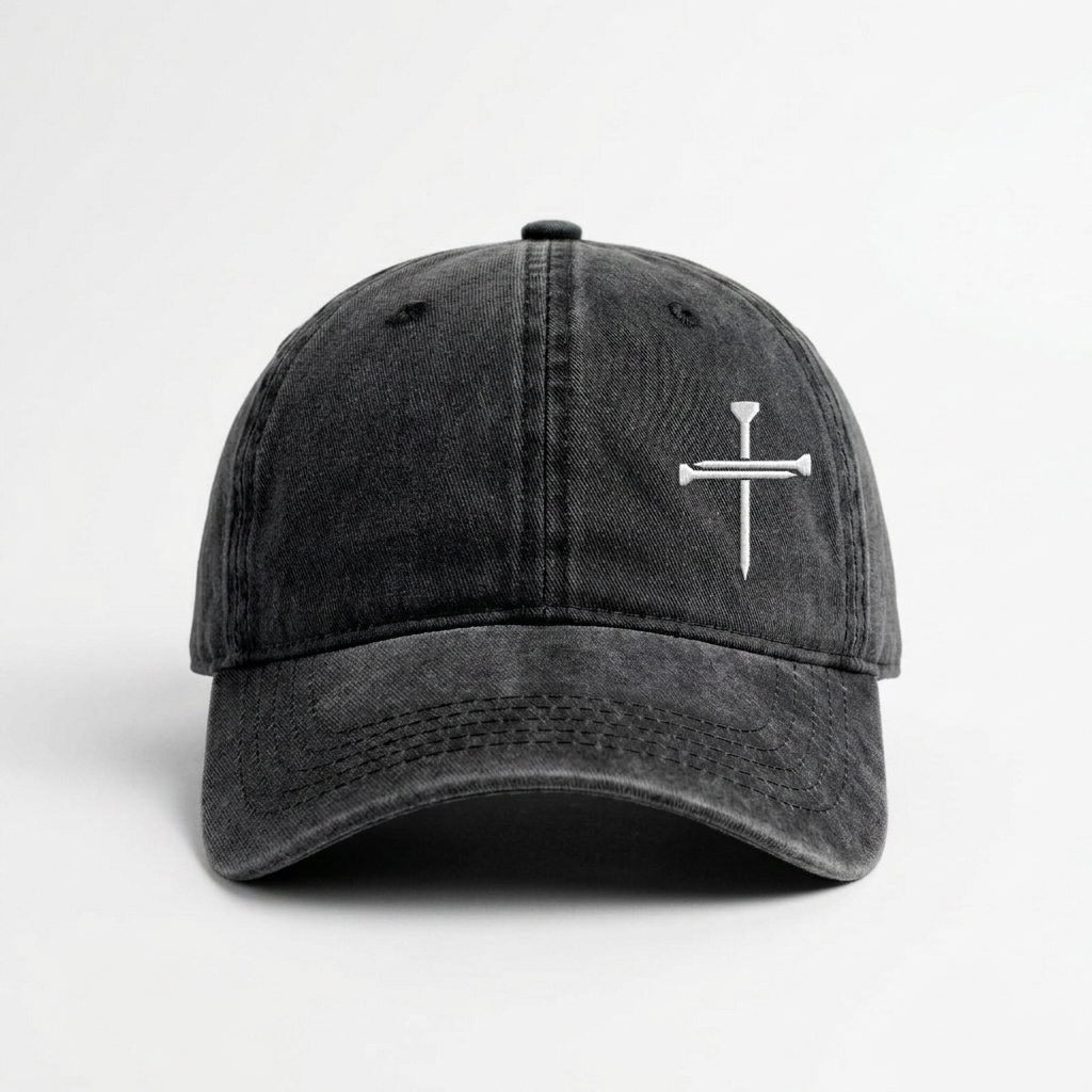 Nail Cross Christian Washed Classic Cap