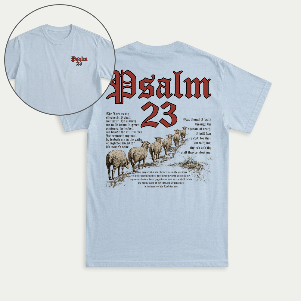Psalm 23 Christian Unisex T-shirt