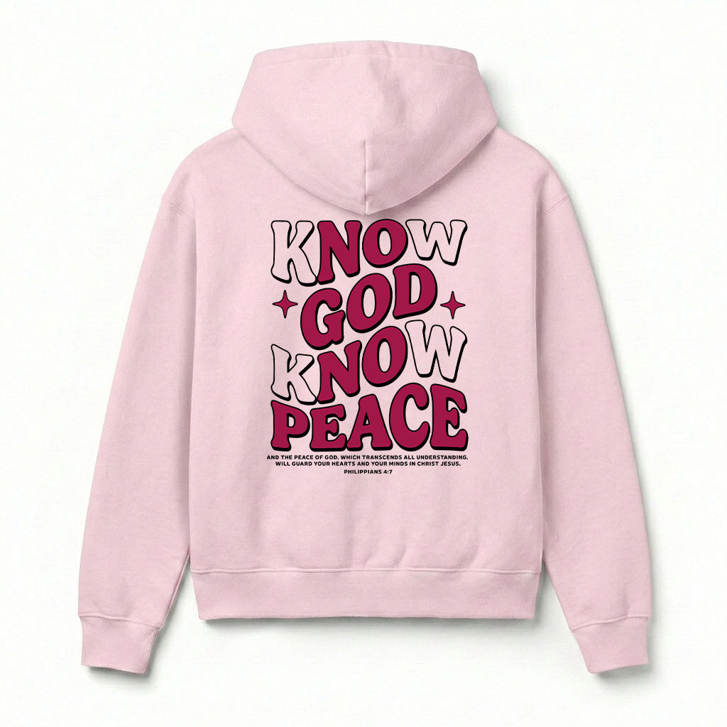 Know God Know Peace Christian Unisex Hoodie