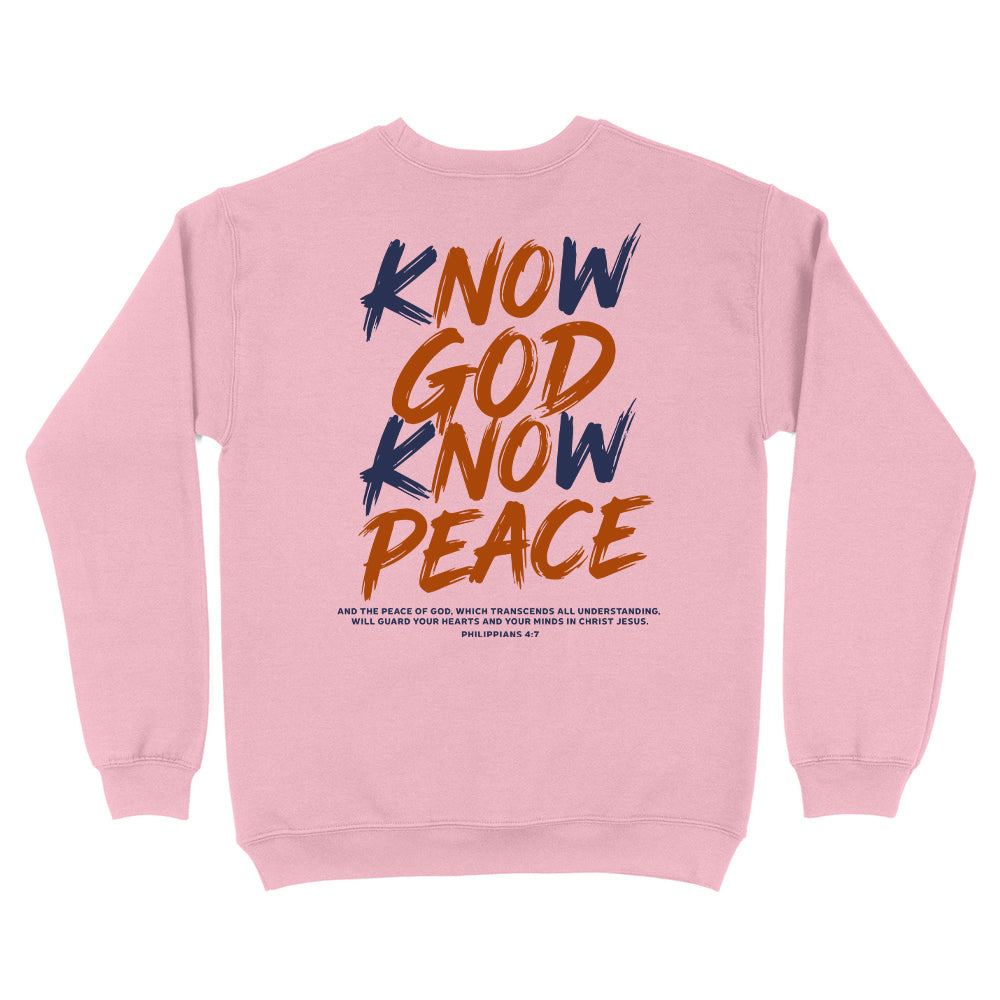 Know God Know Peace S2 Christian Unisex Sweatshirt