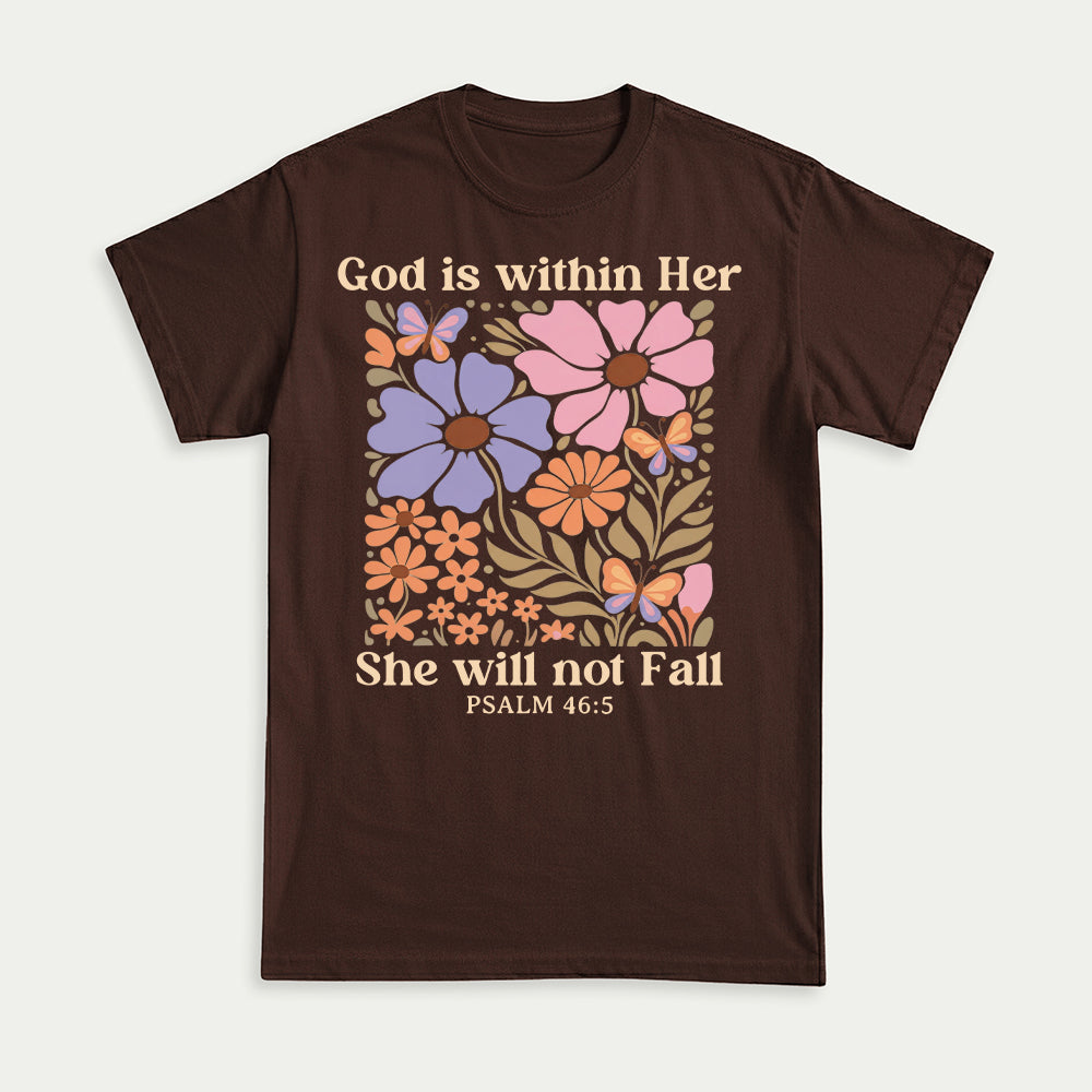 God Is Within Her She Will Not Fall Christian Unisex T-shirt