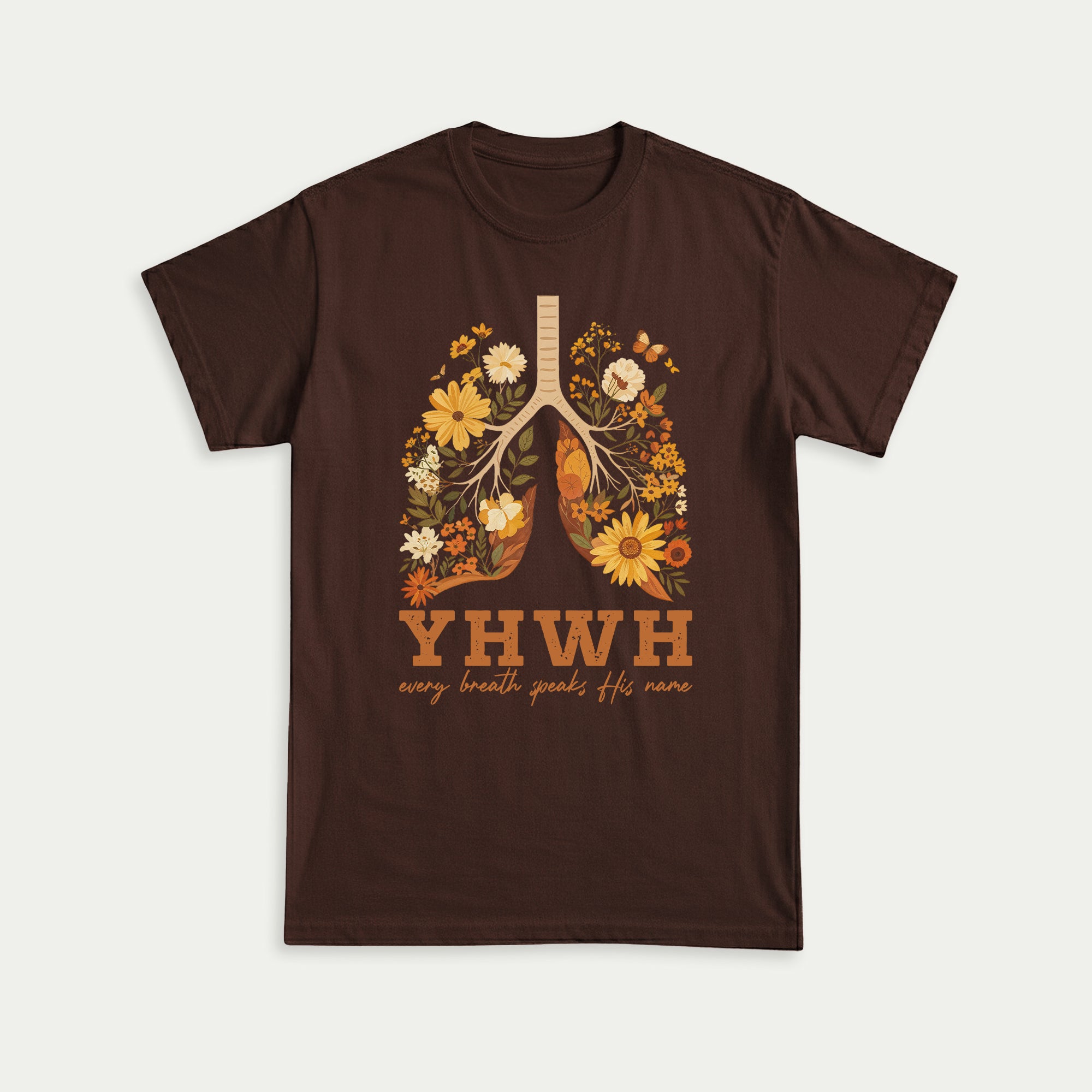 YHWH Every Breath Speaks His Name Christian Unisex T-shirt - Front Print