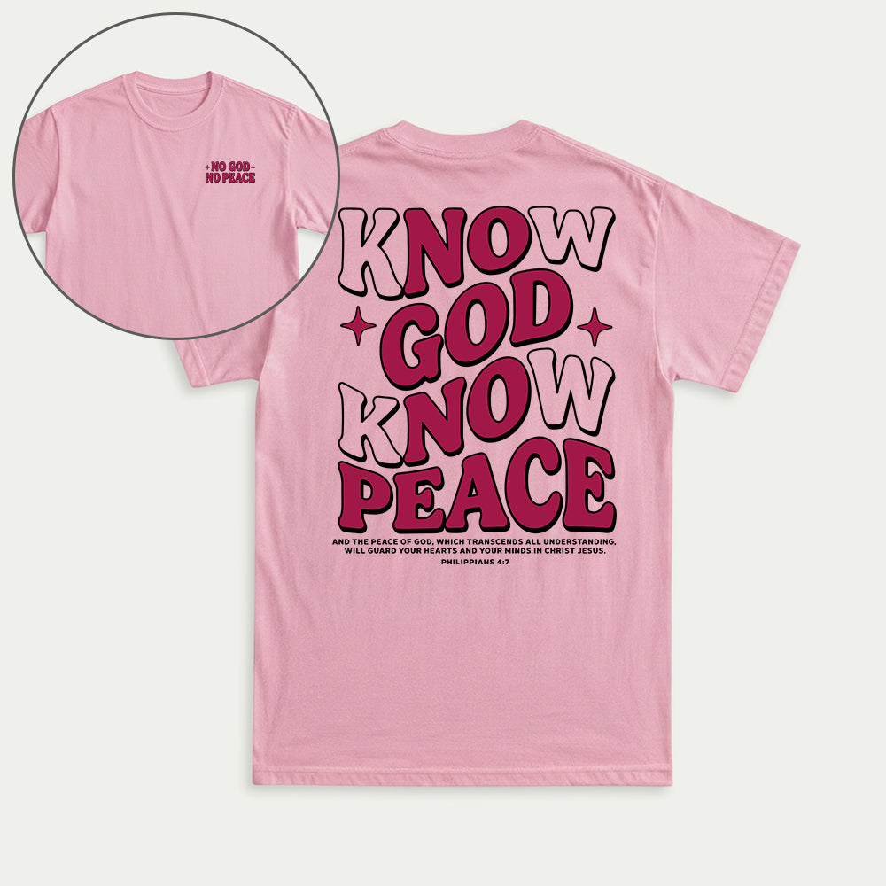 Know God Know Peace Christian Unisex T-shirt