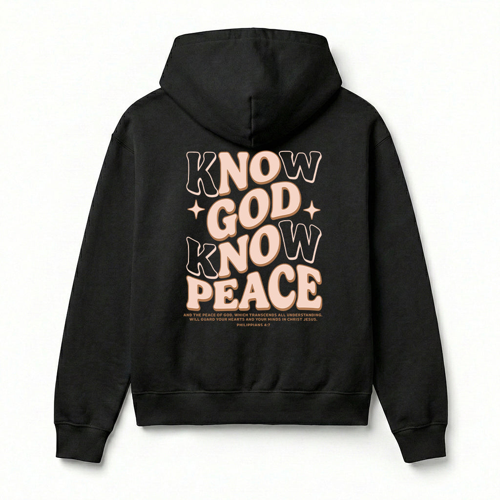 Know God Know Peace Christian Unisex Hoodie