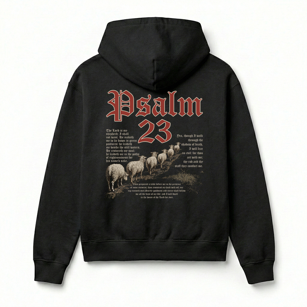 Psalm 23 Christian Unisex Hoodie