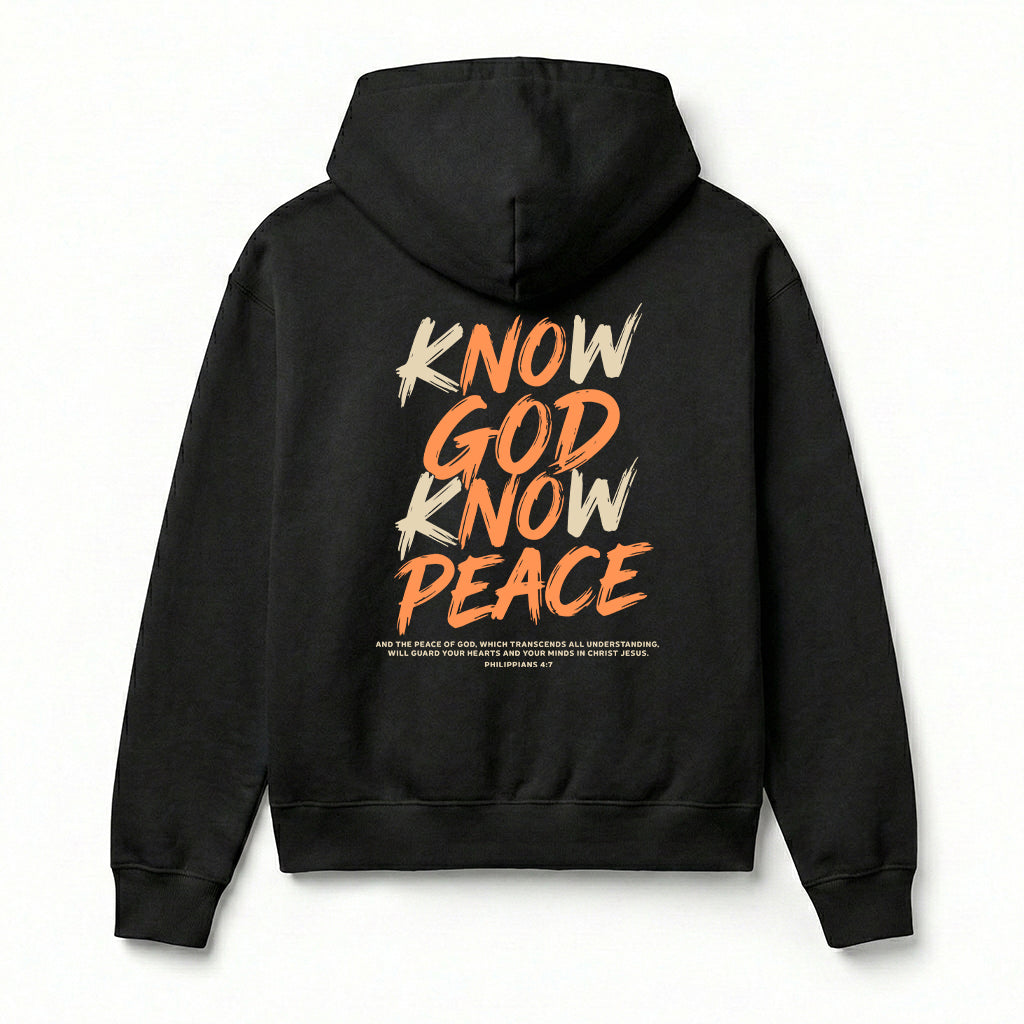 Know God Know Peace S2 Christian Unisex Hoodie