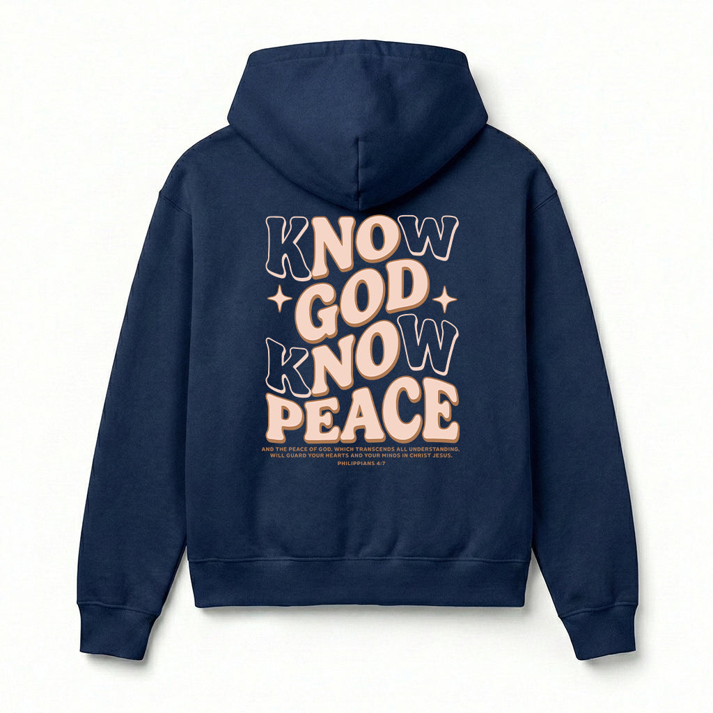 Know God Know Peace Christian Unisex Hoodie