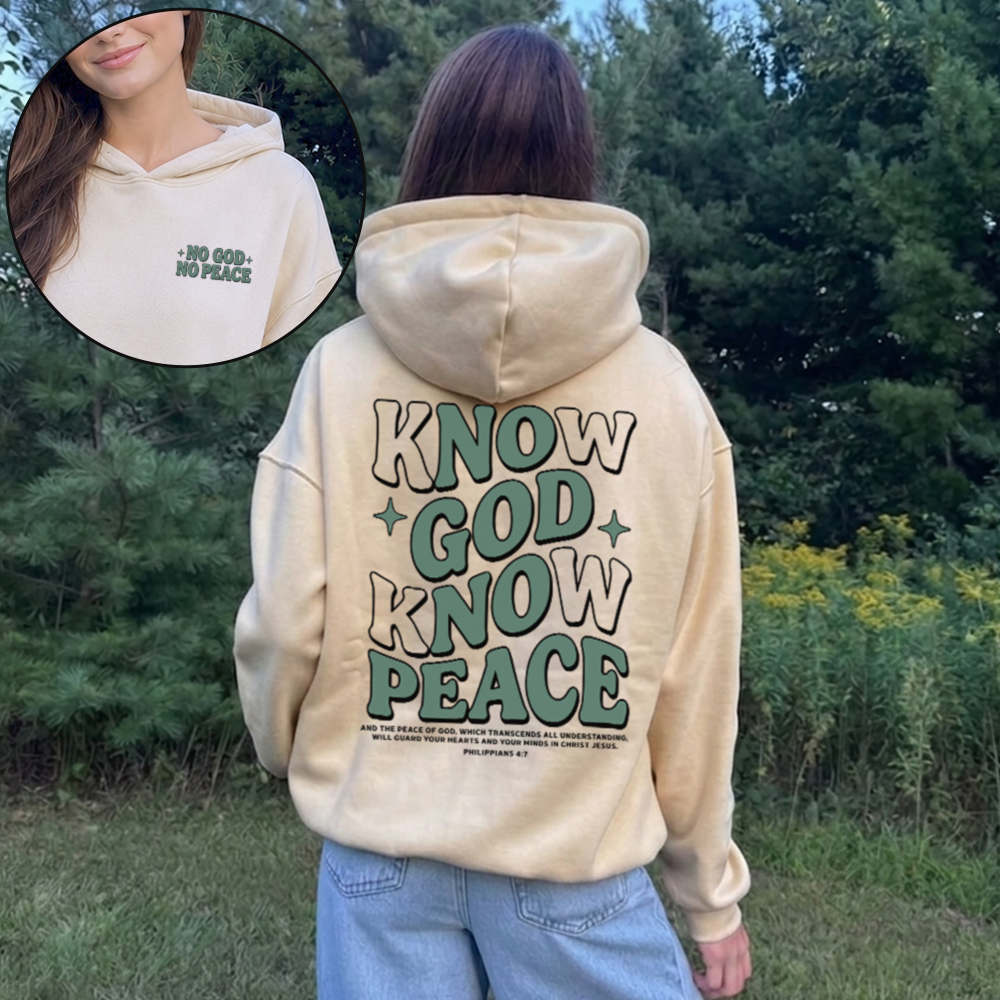 Know God Know Peace Christian Unisex Hoodie