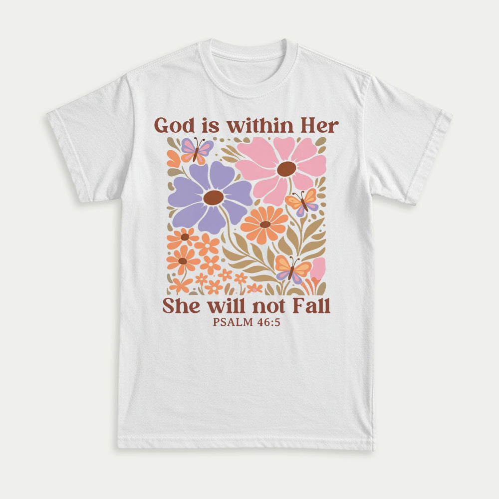 God Is Within Her She Will Not Fall Christian Unisex T-shirt