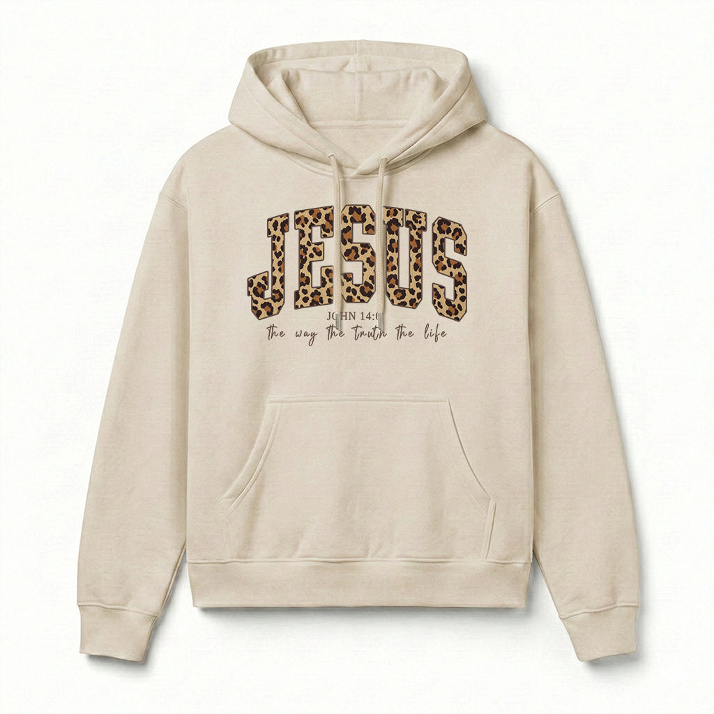Jesus The Way The Truth The Life Christian Unisex Hoodie