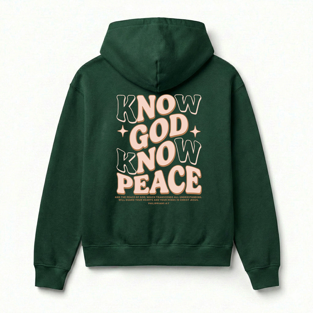Know God Know Peace Christian Unisex Hoodie
