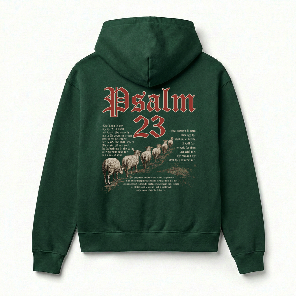 Psalm 23 Christian Unisex Hoodie