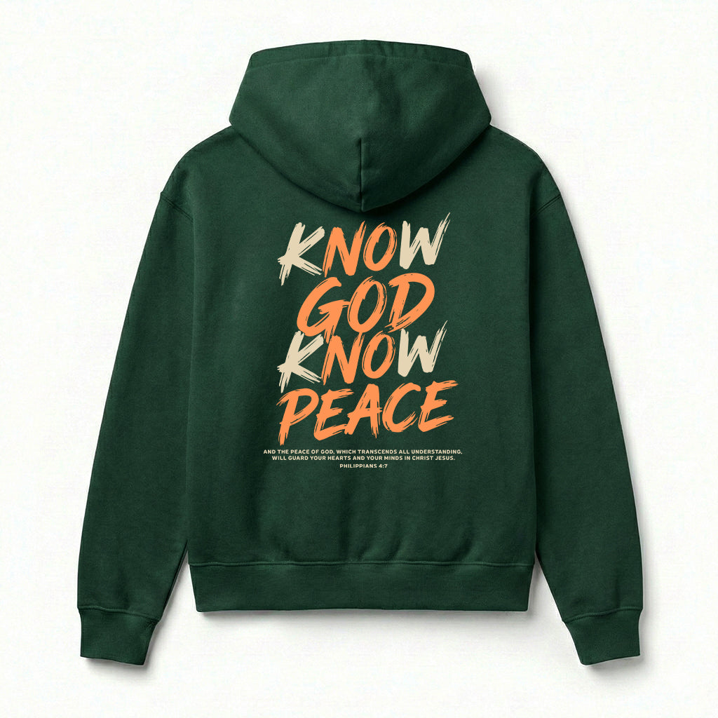 Know God Know Peace S2 Christian Unisex Hoodie