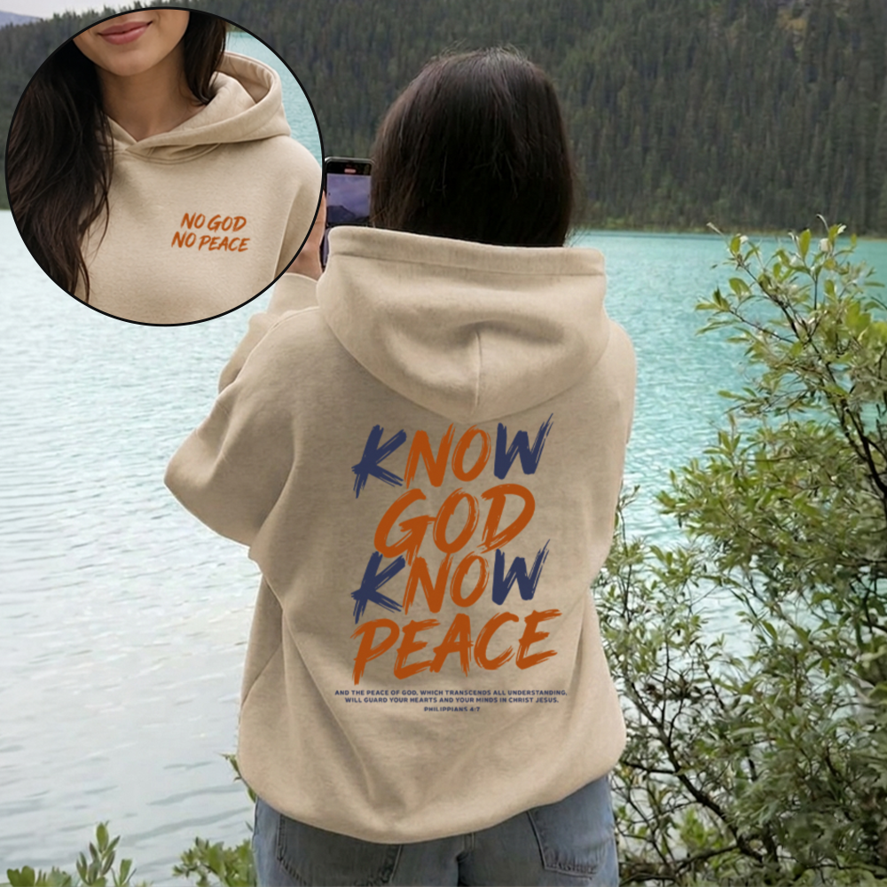 Know God Know Peace S2 Christian Unisex Hoodie