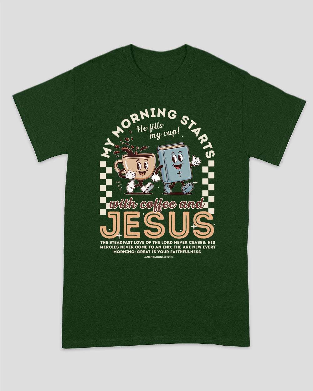 My Morning Starts With Coffee And Jesus Unisex T-shirt