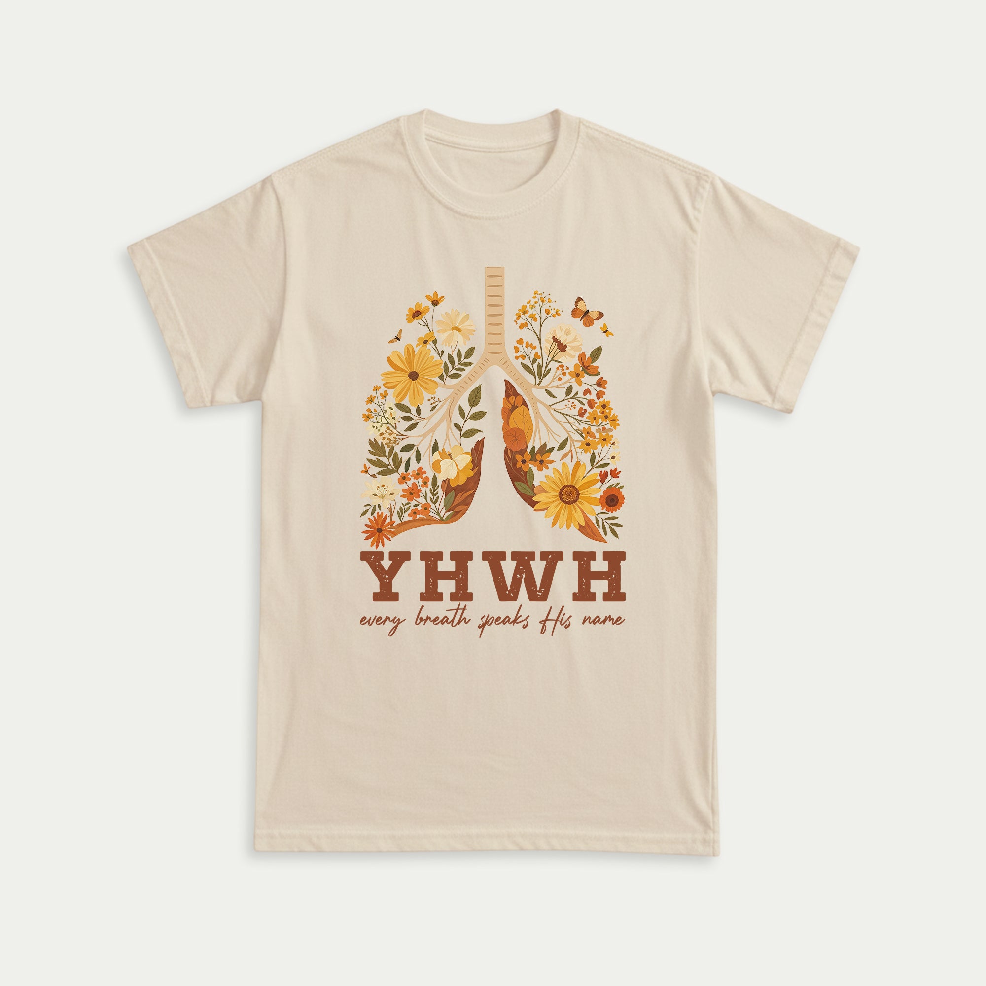 YHWH Every Breath Speaks His Name Christian Unisex T-shirt - Front Print