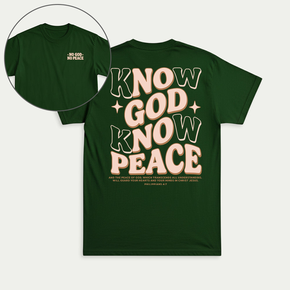 Know God Know Peace Christian Unisex T-shirt