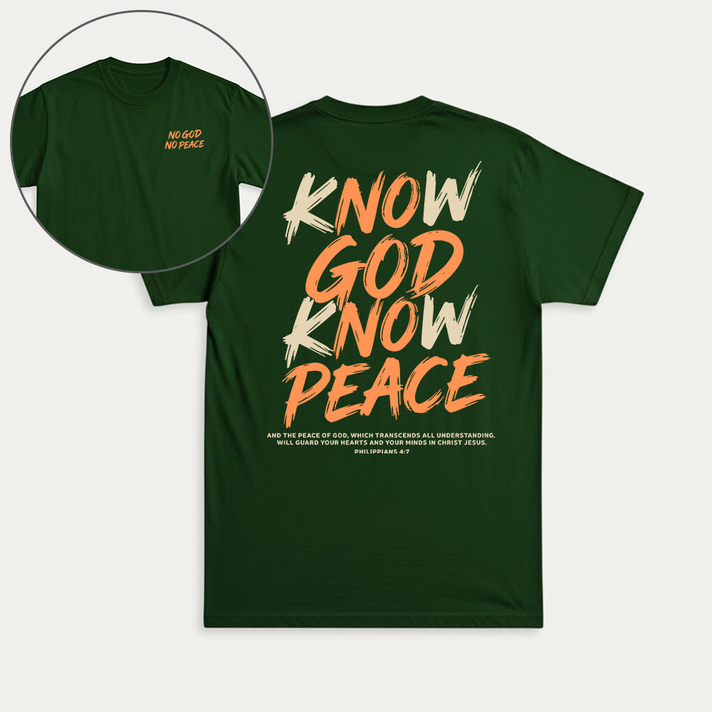 Know God Know Peace S2 Christian Unisex T-shirt