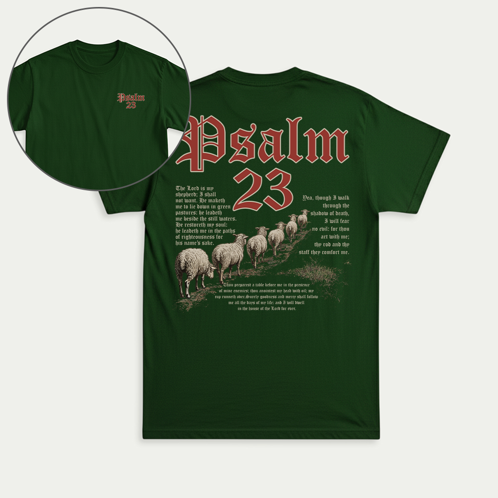 Psalm 23 Christian Unisex T-shirt