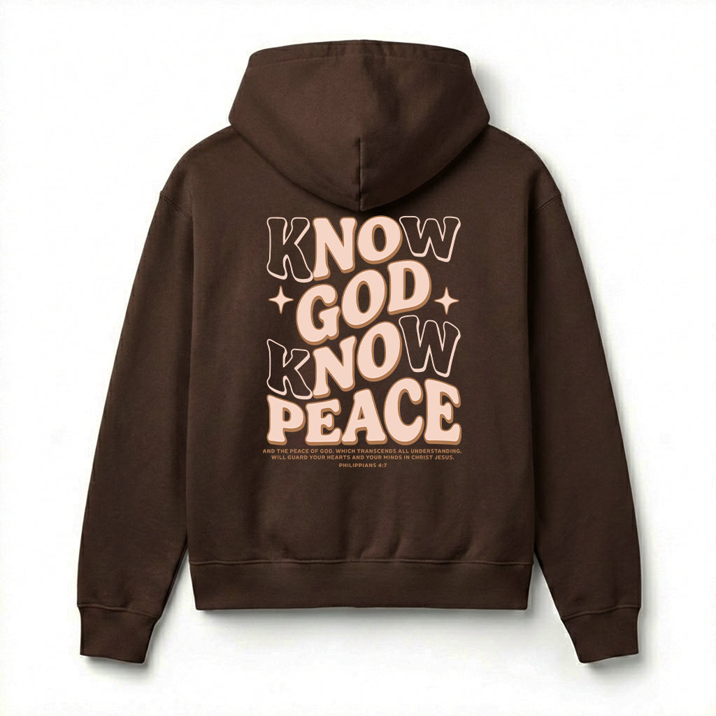 Know God Know Peace Christian Unisex Hoodie