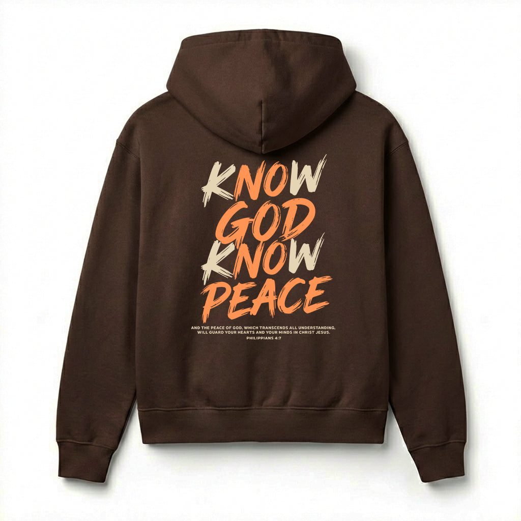 Know God Know Peace S2 Christian Unisex Hoodie