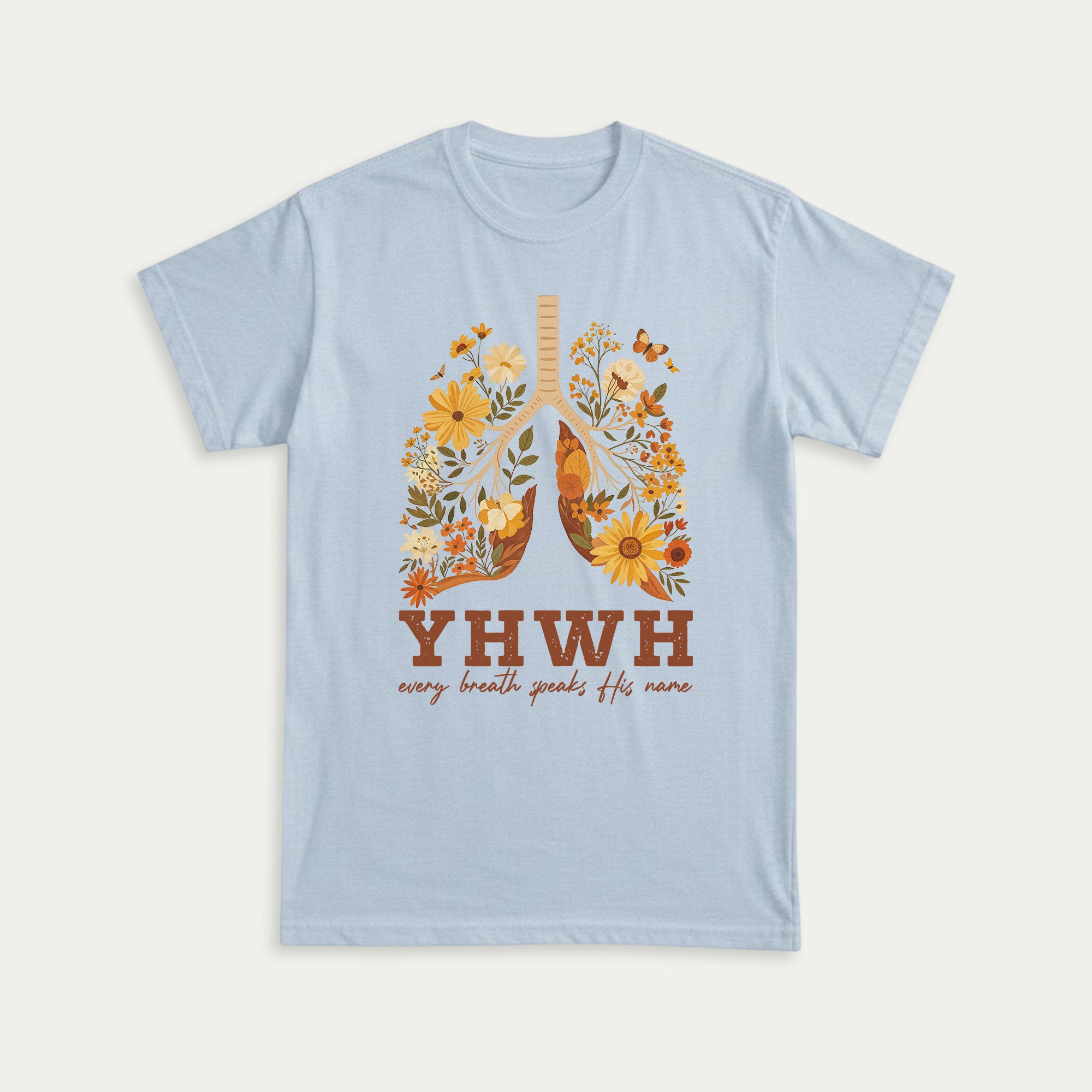 YHWH Every Breath Speaks His Name Christian Unisex T-shirt - Front Print