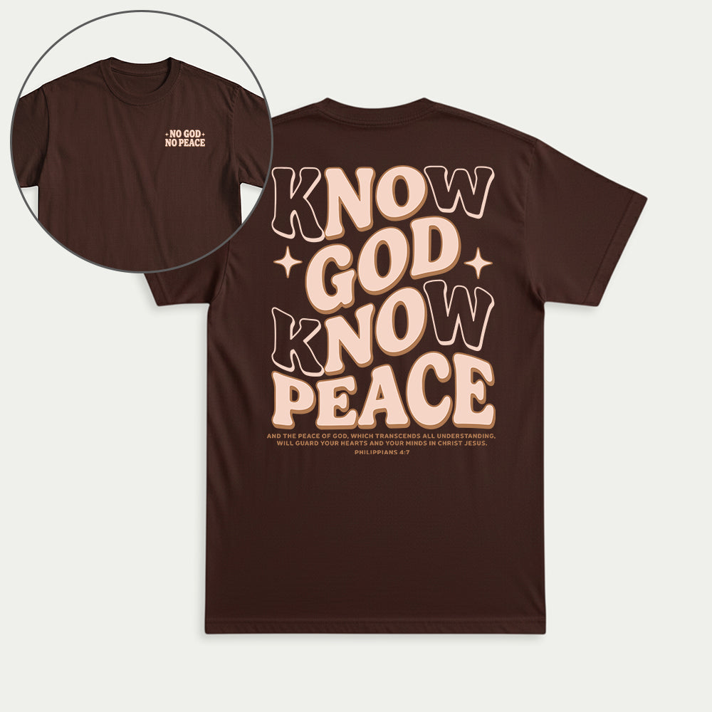 Know God Know Peace Christian Unisex T-shirt