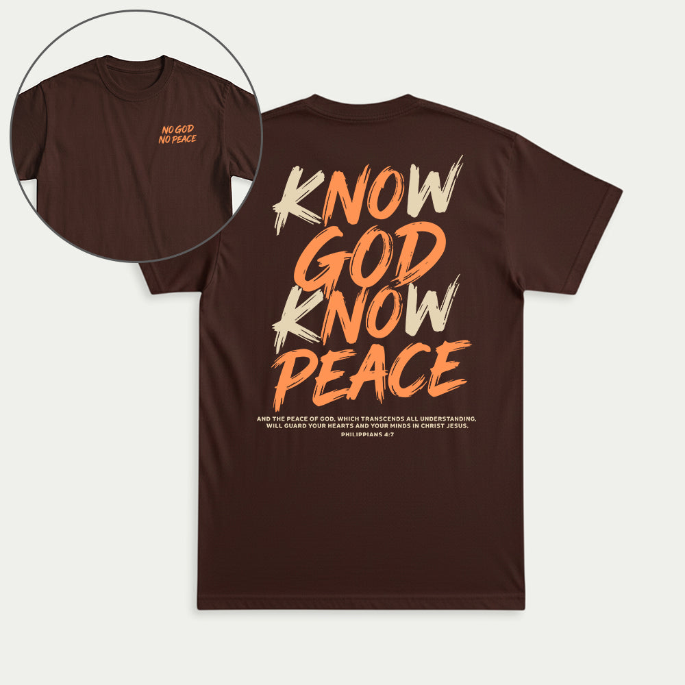 Know God Know Peace S2 Christian Unisex T-shirt