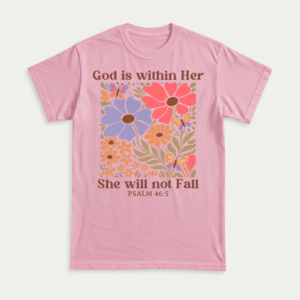 God Is Within Her She Will Not Fall Christian Unisex T-shirt
