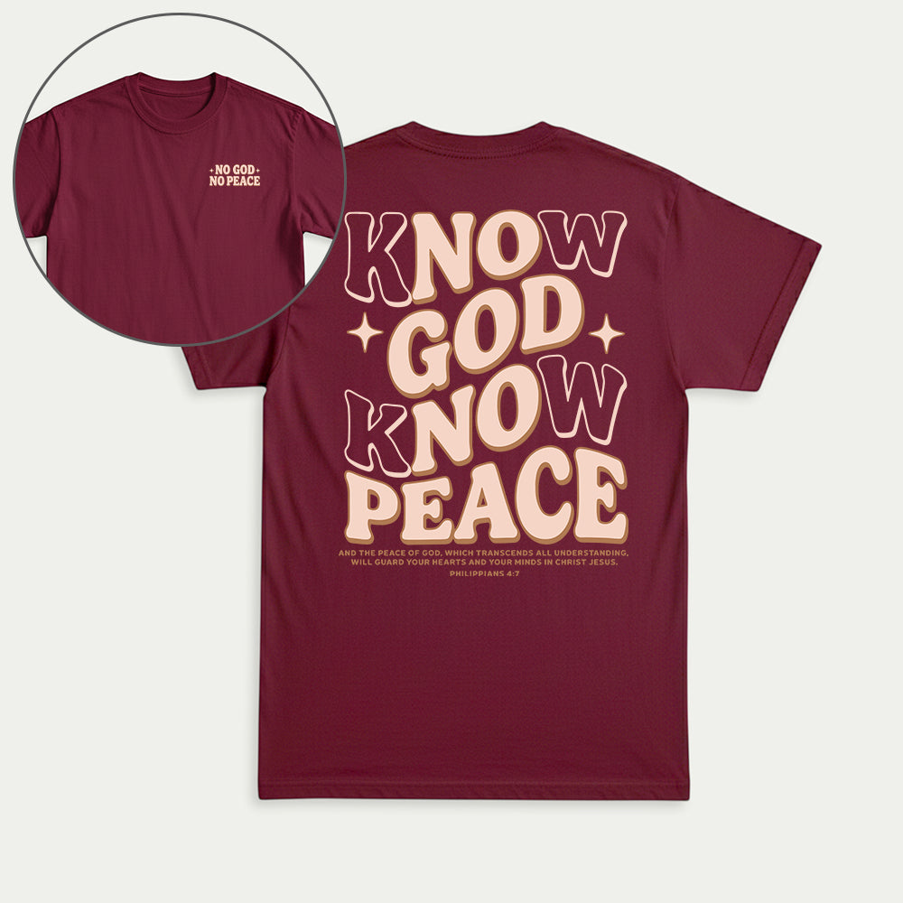 Know God Know Peace Christian Unisex T-shirt