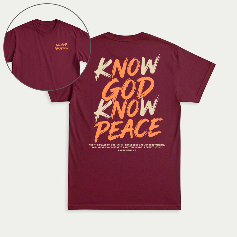 Know God Know Peace S2 Christian Unisex T-shirt