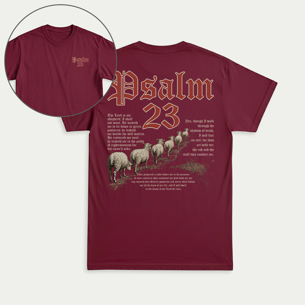 Psalm 23 Christian Unisex T-shirt