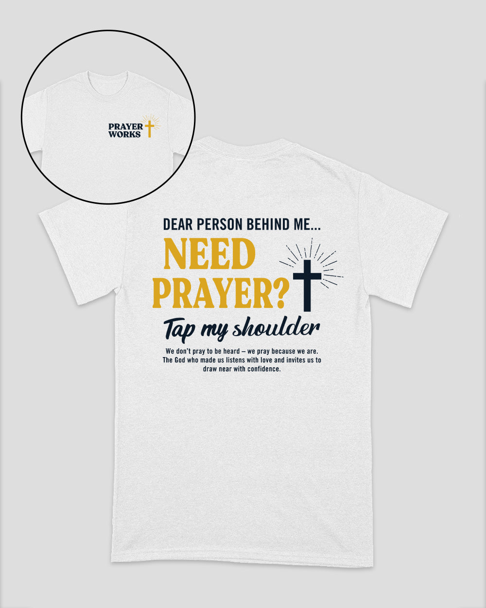 Need Prayer Tap My Shoulder Christian Unisex T-Shirt