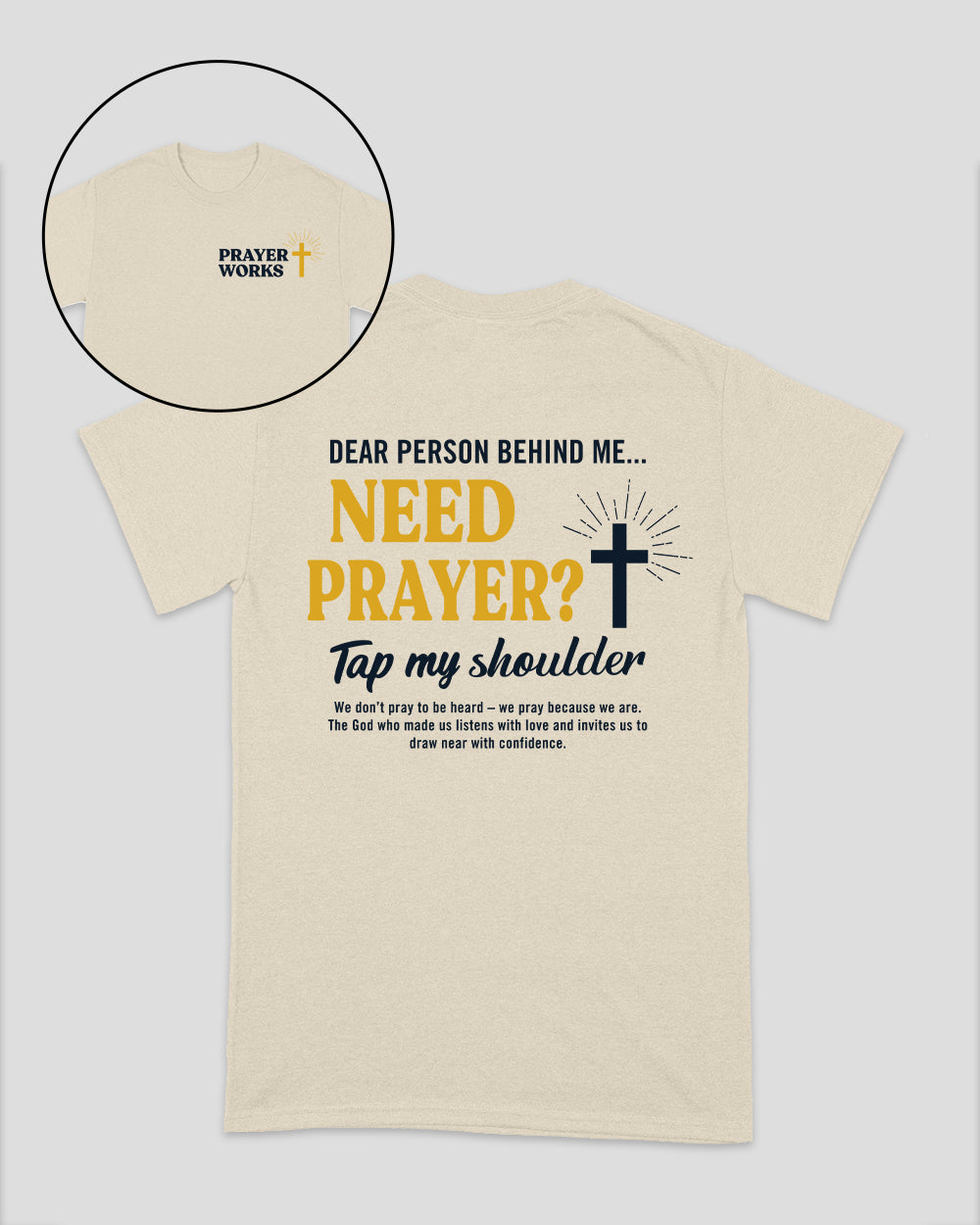 Need Prayer Tap My Shoulder Christian Unisex T-Shirt
