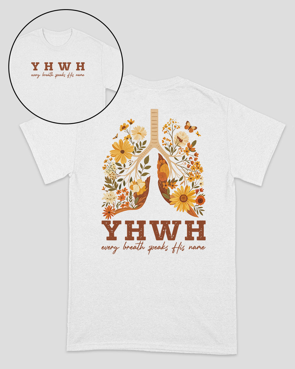 YHWH Every Breath Speaks His Name Christian Unisex T-shirt
