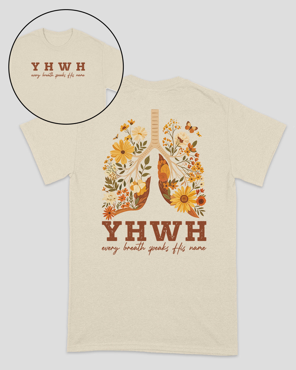 YHWH Every Breath Speaks His Name Christian Unisex T-shirt
